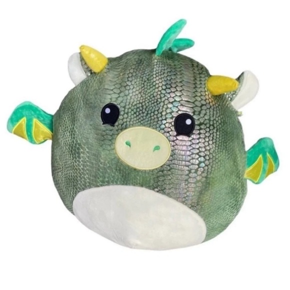 SQUISHMALLOW 16”Marty Green Dragon Exclusive Soft Plush Squishy ToyAnimals - Picture 2 of 9